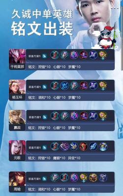 国服中单对局出装攻略（打造无敌中单carry！）