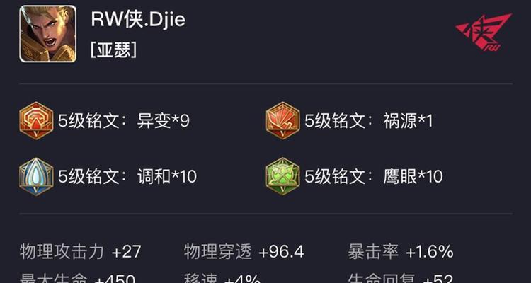 国服亚瑟边路铭文出装攻略（完美铸剑师领略亚瑟边路的力量和战斗智慧）