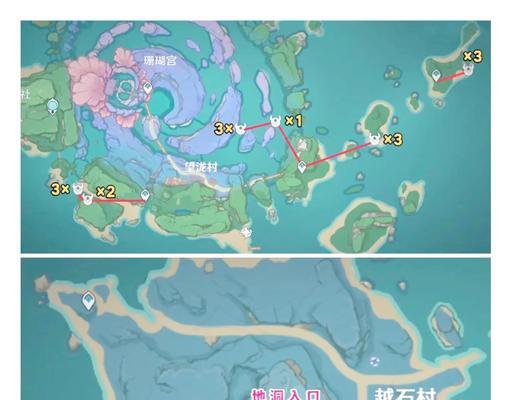 《探寻海螺的奇秘——原神海岛地图攻略》（揭秘海螺隐藏在海岛中的宝藏与谜题，解锁更多游戏乐趣）