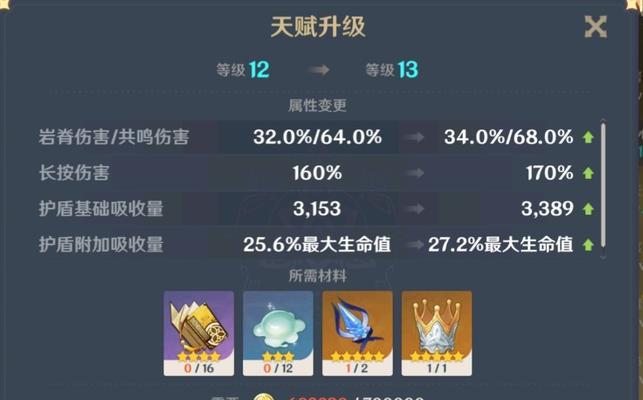 原神天赋升级攻略（原神天赋升级全攻略，帮你提升角色战斗力，称霸大陆）