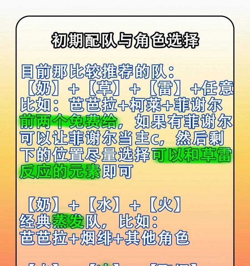 原神前期角色攻略（挑战原神前期困难？这些攻略帮你一臂之力！）